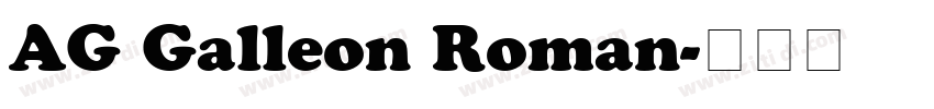 AG Galleon Roman字体转换 AG Galleon Roman字体转换